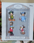 Hallmark Keepsake Disney "Famous Faces for Halloween" Set of 4 Ornaments NEW!