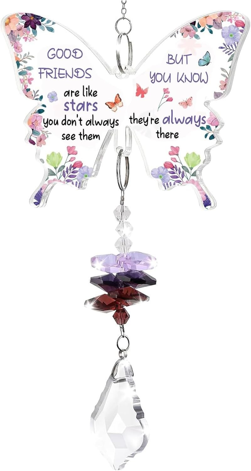 Friendship Gifts for Women, Crystal Suncatcher for Women Female Bestie Special