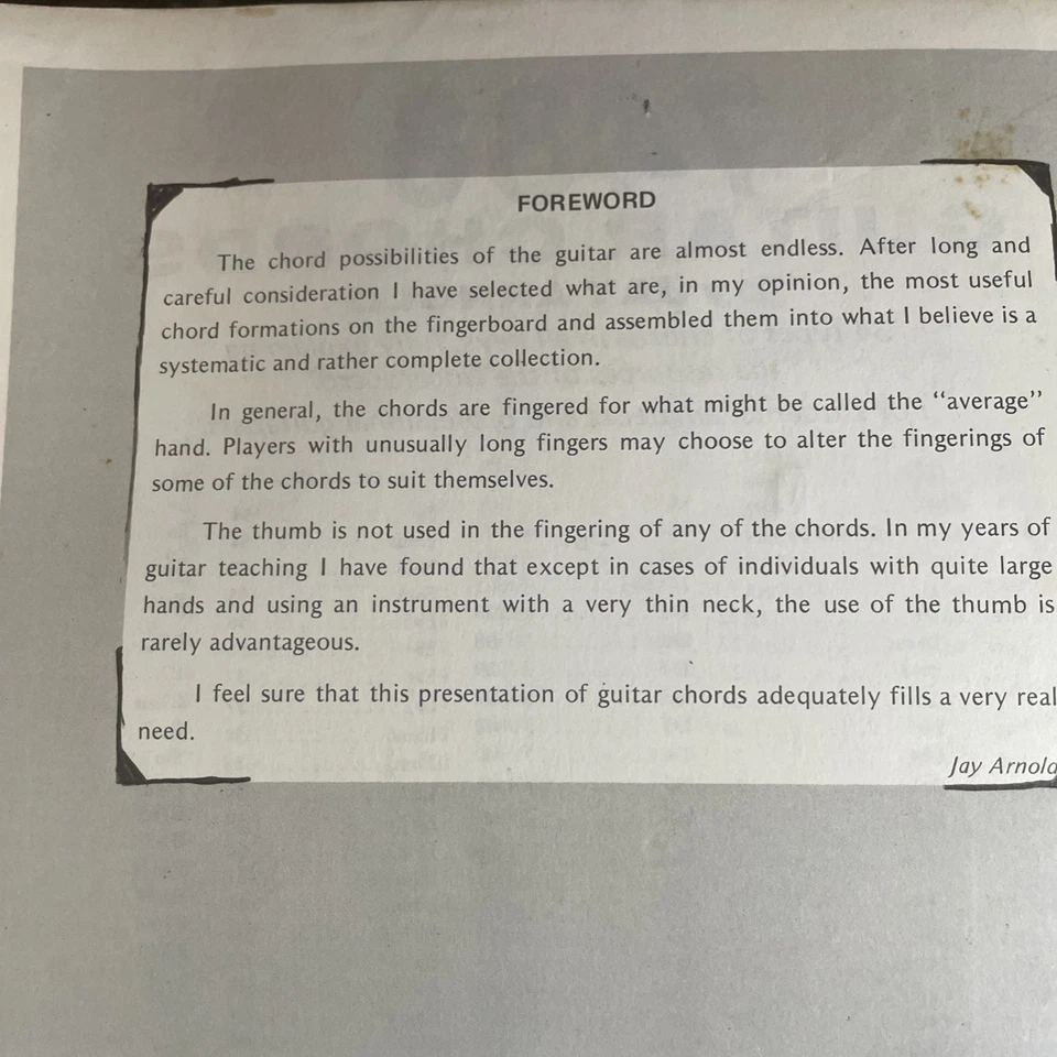 7,488 Guitar Chords Vintage Instructional Guide Book by Jay Arnold Spiral Bound - Image 4 of 4