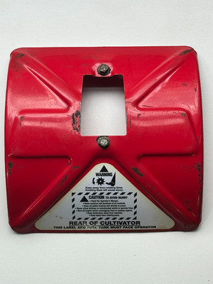OEM Mantis Tiller Rear Shield Guard SV4B Cultivator Cover w/ Screws Red