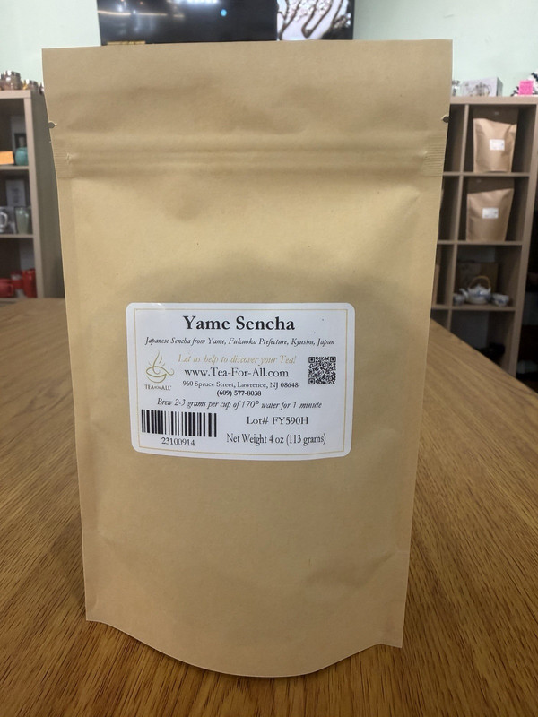 Tea For All Yame Sencha Japanese Green Tea Loose Leaf 4 oz (113 g)