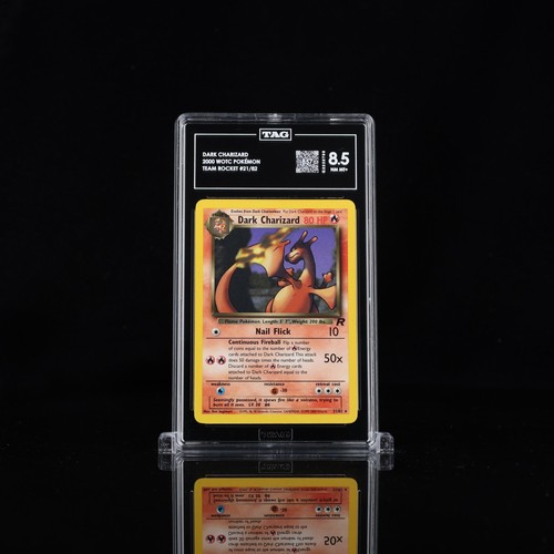 Dark Charizard (Unlimited) graded TAG 8.5 for sale on eBay