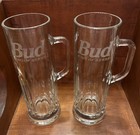 Bud King of Beers 20 oz. Glass Mug Stein, 9” Tall, Libbey Glass USA Bar Decor — photo 3