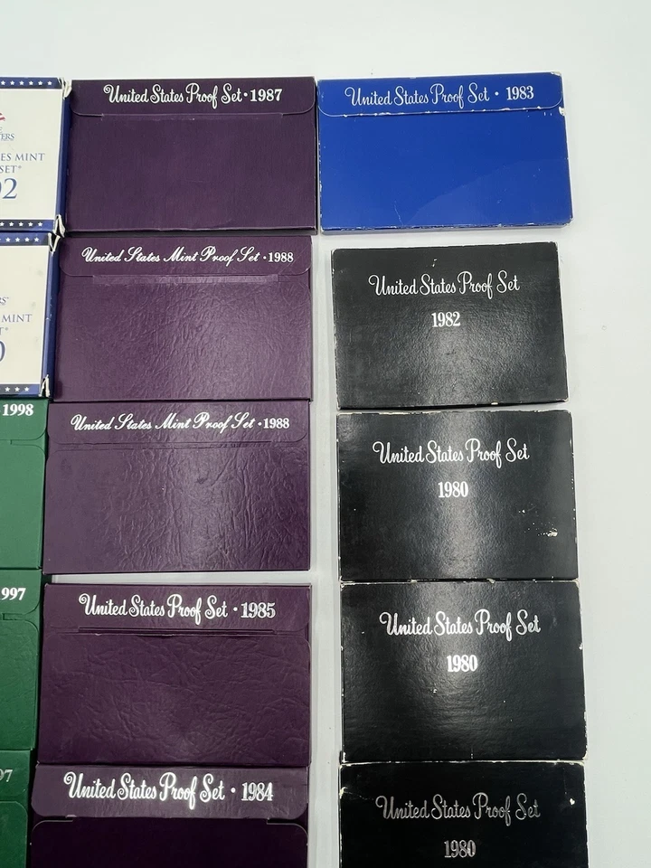 Lot Of 18 Proof Sets 1976, 80, 82-85, 87, 88, 96-98, 2000 & 2002Boxes/COA's Read - Image 4 of 4