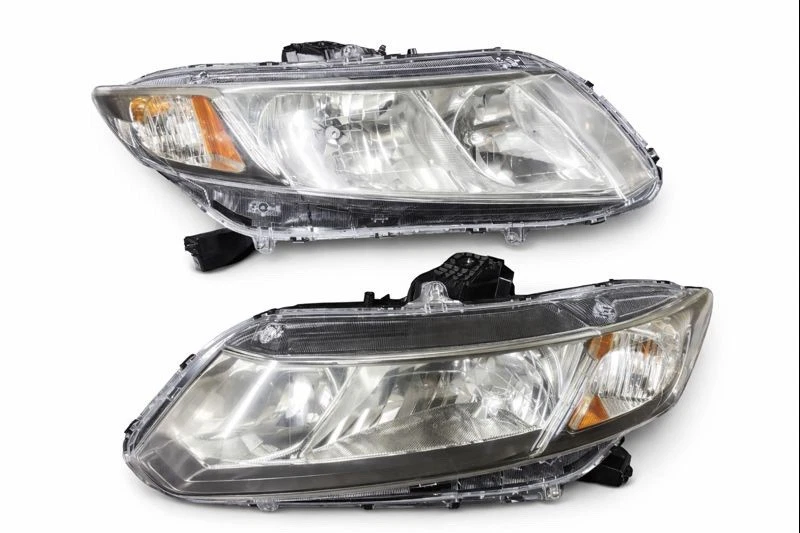 Conjunto De Faros Negros Faros Para Honda Civic 2012-2015