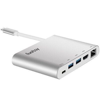 5 in1 Typ C auf USB-C 4K HDMI USB 3.0 Hub Netzwerkadapter für MacBook Samsung