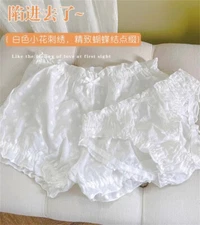 Women Lolita Cute Bow Panties Briefs Kawaii Underwear Underpant Japanese
