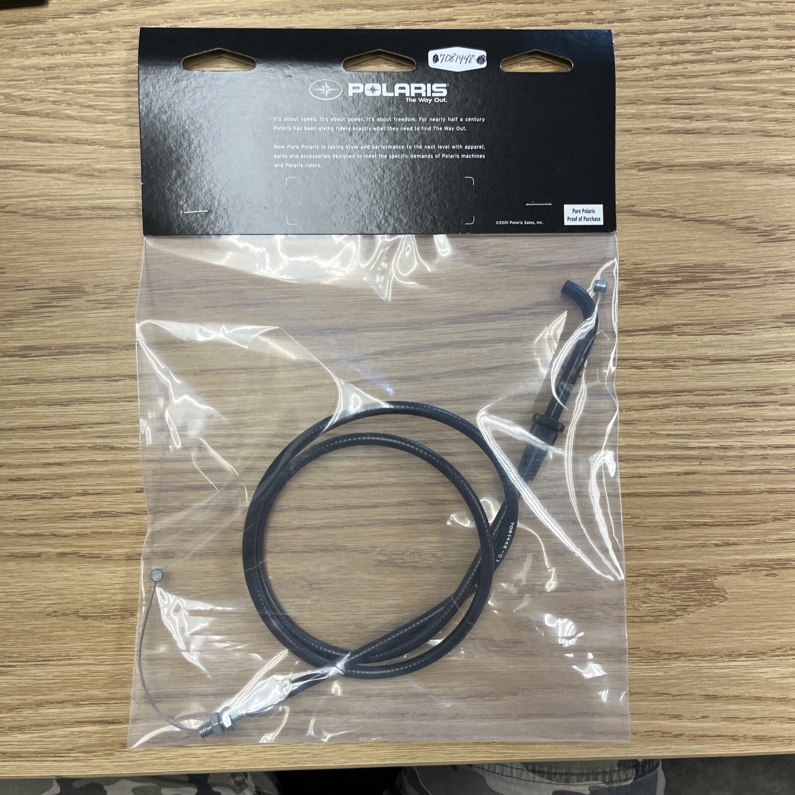 Polaris Throttle Cable Black Genuine OEM Part 7081448 for sale 