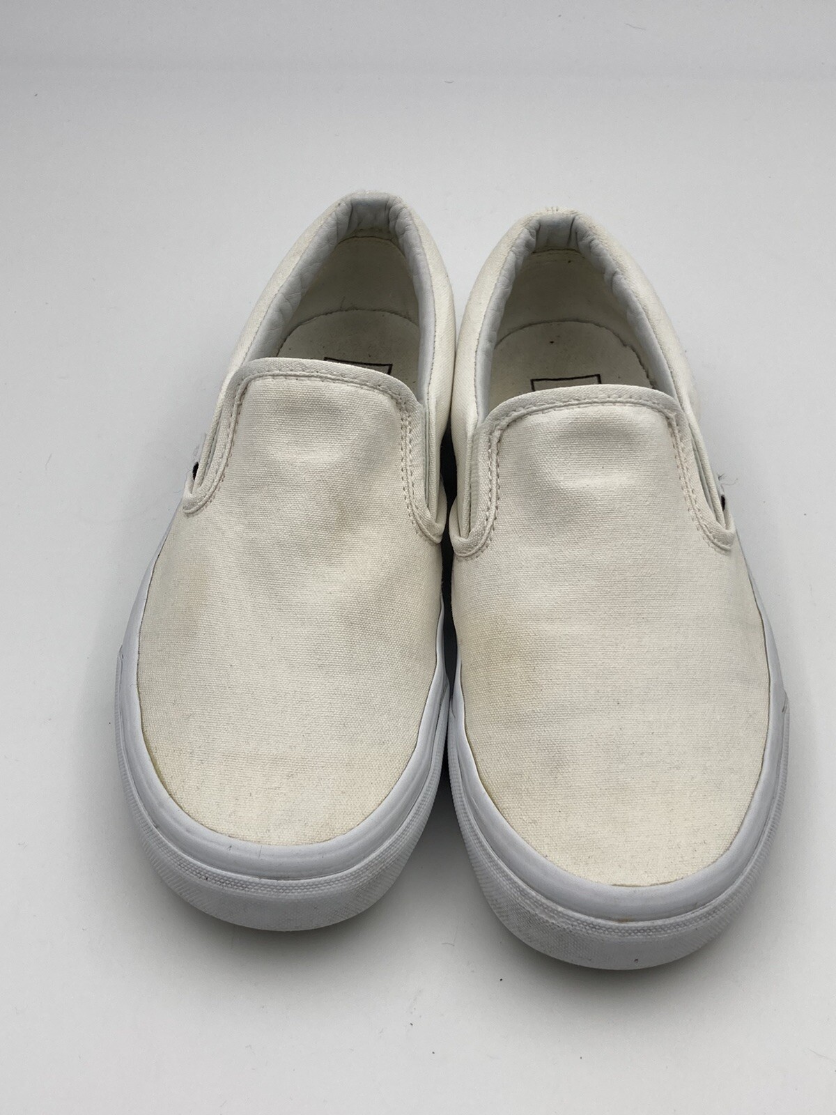 SAOLA Vans Bianco Slip Ons Autentico Uomo 5.5 Donna 7 Scarpe Sneakers Basse Skater