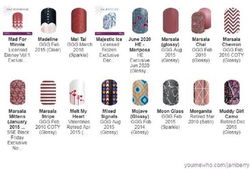 Jamberry Nail Wraps - "M" Wraps -- HALF SHEETS -- Varies Styles Great Selection! - Picture 40 of 49