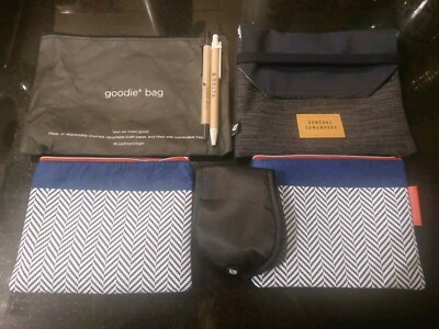 Delta Airlines Delta One 1st Class Pen Empty Amenity Kits 2 BA, 1 Delta 1 Virgin
