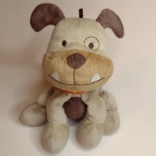 Just One Year Bulldog Dog Puppy Tan Orange Collar Plush Stuffed Animal Toy 99981