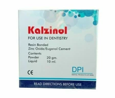 DPI Kalzinol Zinc Oxide Eugenol Cement Powder 20gm And Liquid 10ml Free Shipping