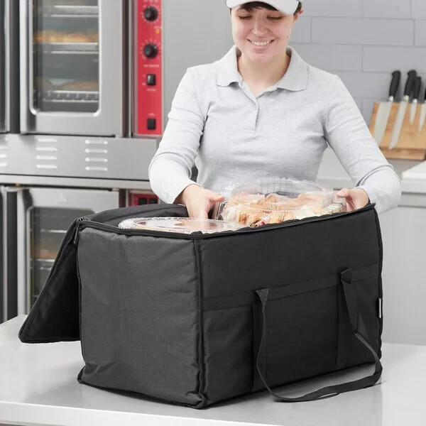 CHOICE INSULATED FOOD DELIVERY BAG/PAN CARRIER, NYLON 23" x 13" x 15 BLACK (ONE)