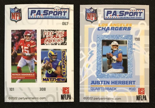 2022 NFL P.A.Sport Collectible Sport Stamps Cards Singles You Pick - Bild 2 von 9