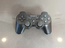 Genuine Official Sony PlayStation 3 PS3 Black DualShock Controller OEM UNTESTED 