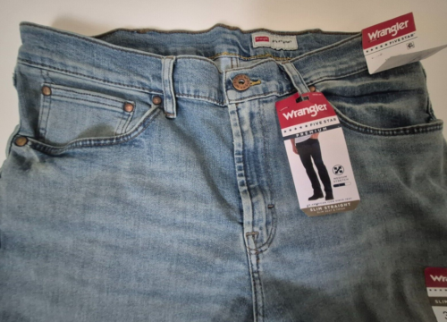 Pantalones de jean Wrangler para hombre ajustados rectos con flexibilidad - Imagen 7 de 17