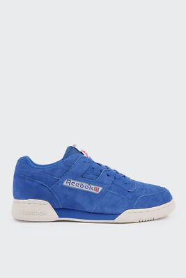 Reebok Mens Workout Plus Vintage Awesome Blue Chalk White Sneakers ALL SIZES