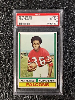 Ken Rievs 1974 Topps Football #317 Ken Reaves PSA 8 | eBay