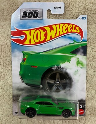 Hot Wheels Factory 500 4/10 Green '12 Chevrolet Camaro ZL1