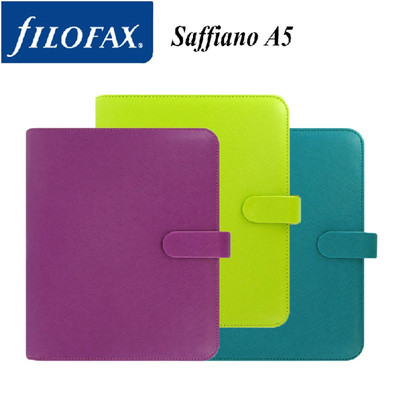 Filofax Personal Compact Zip Saffiano organizer - Aquamarijn