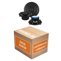 Crunch Lautsprecher FüR Dacia Duster Front Heck TüR 2-Wege Koax 13Cm Einbauset