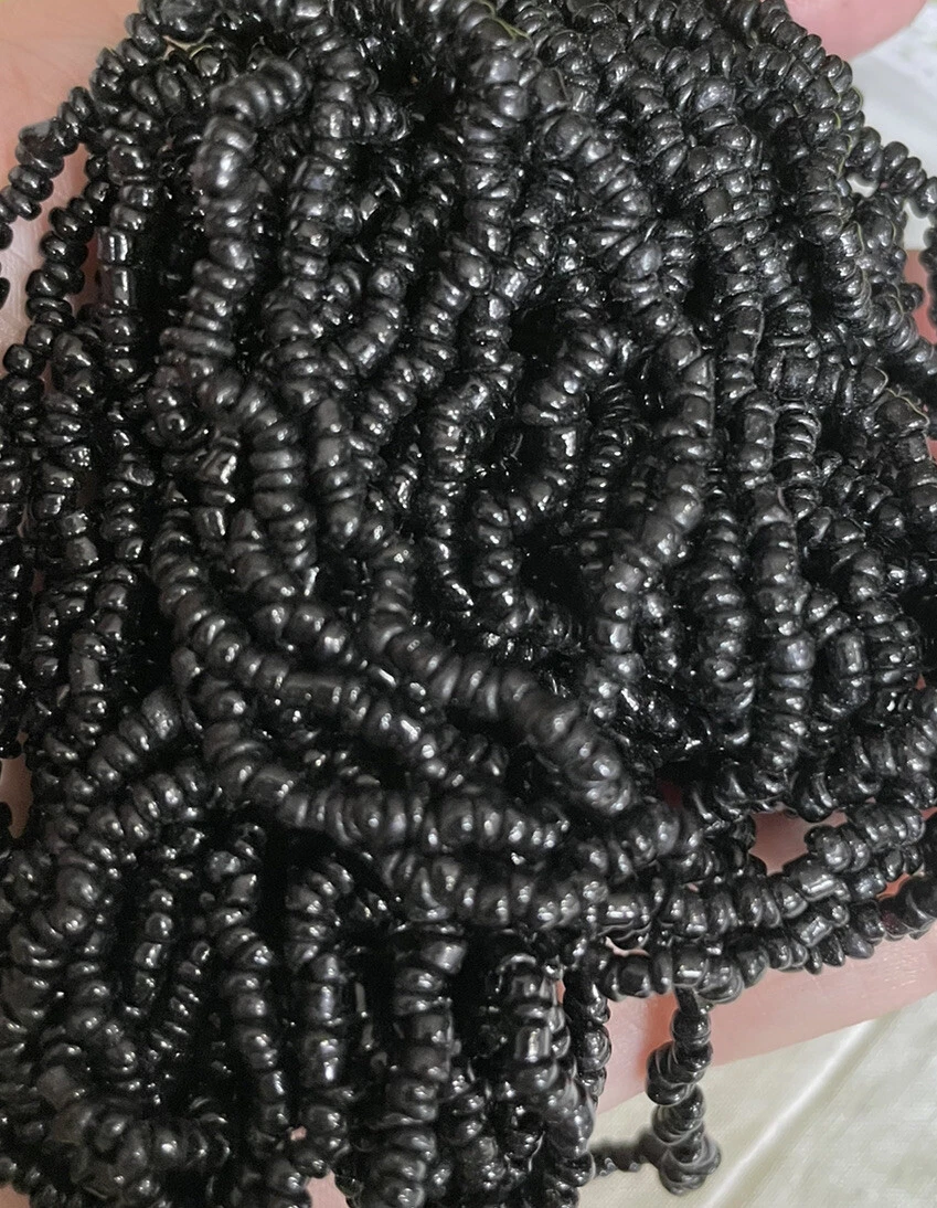 Crafting Create Repurpose Black Bead Necklace BEA2-51