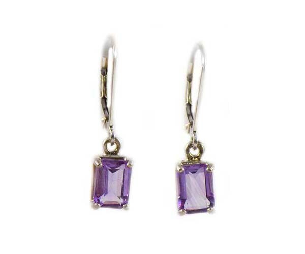 19thC Antique 2ct Scotland Amethyst+Earrings: Ancient Celtic Warrior Talisman