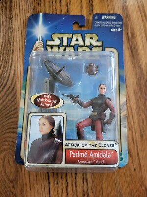 Hasbro Star Wars Padme Amidala w/ Quick-Draw Action (Coruscant Attack) #41 2002