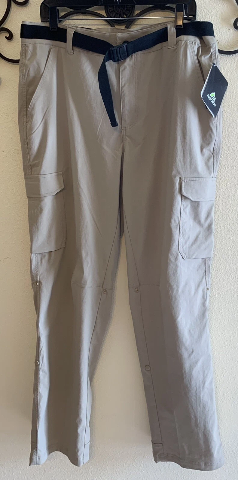 CARGO ROLL & SNAP TWILL RIVER EDGE PANTS HIKING FISHING 36X32