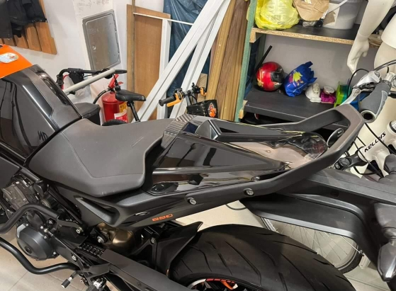 Black ABS Plastic Rear Pillion Passenger Seat Cowl - KTM 890 Duke R ...