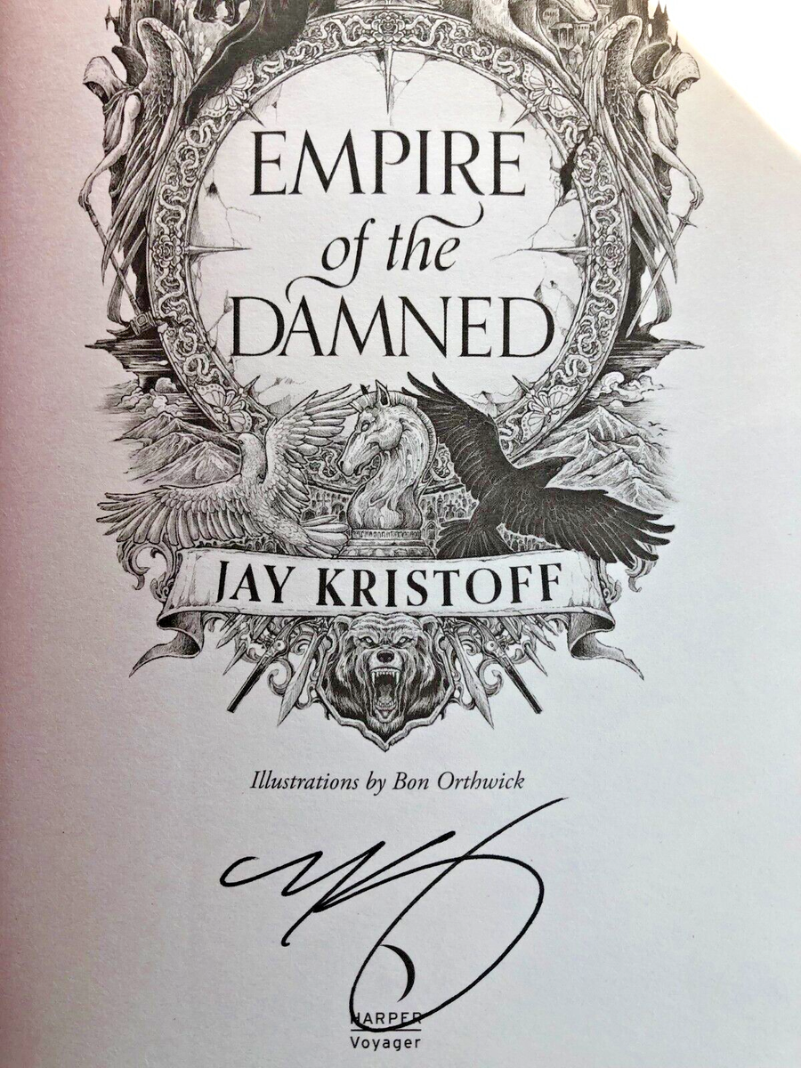 SIGNED Empire of the Damned Jay Kristoff WATERSTONES UK 1st/1st
