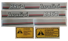 KIT ADESIVI DECALCOMANIE LANDINI 8860  PER TRATTORI AGRICOLI GOMMATI