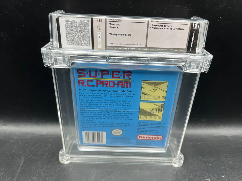 Super R.C. Pro-Am Game Boy WATA 8.5 A FACTORY SEALED RARE LOW POP VGA - Image 2 of 4