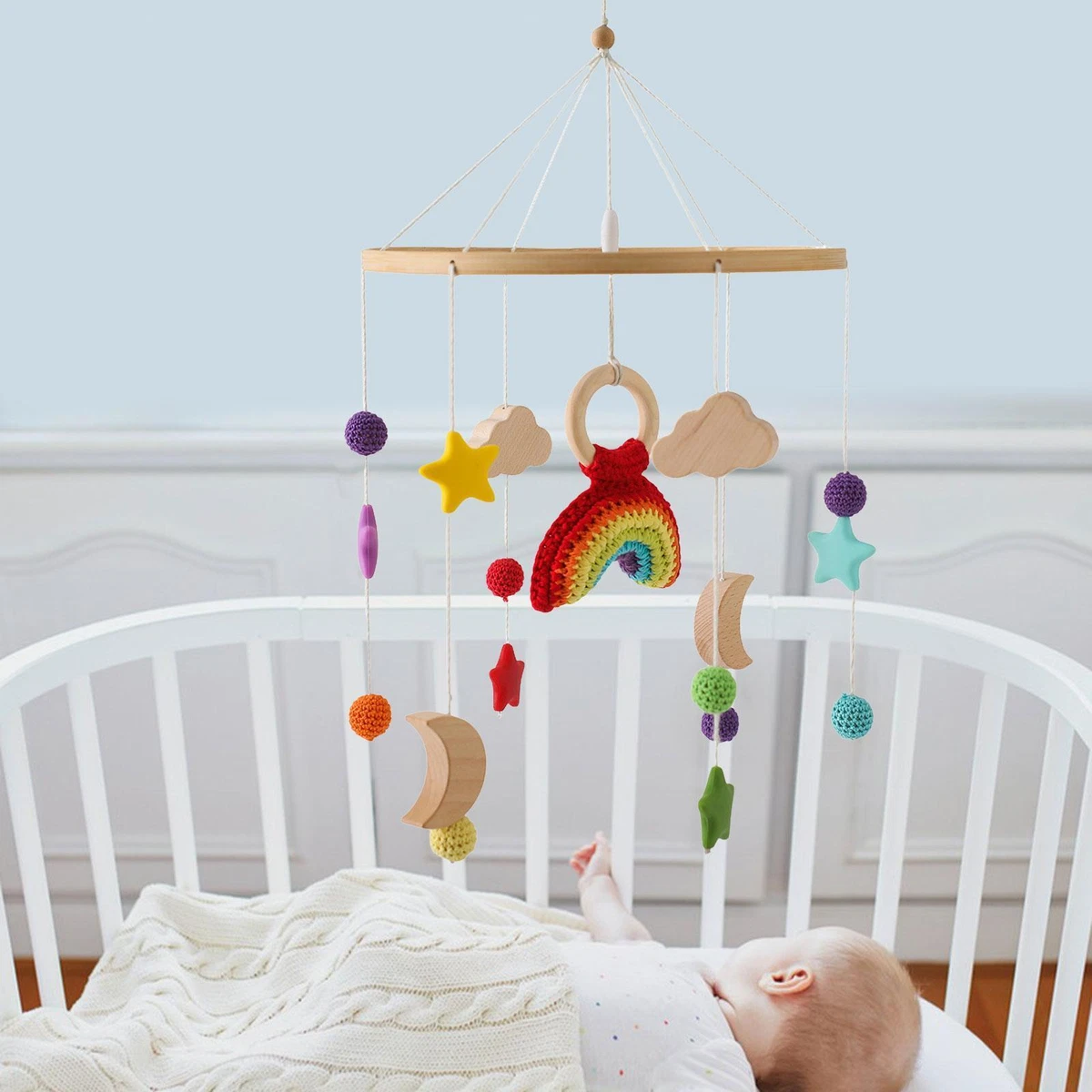 Baby Crib Mobile Nursery Crib Mobile Sensory Toy Crib Toy