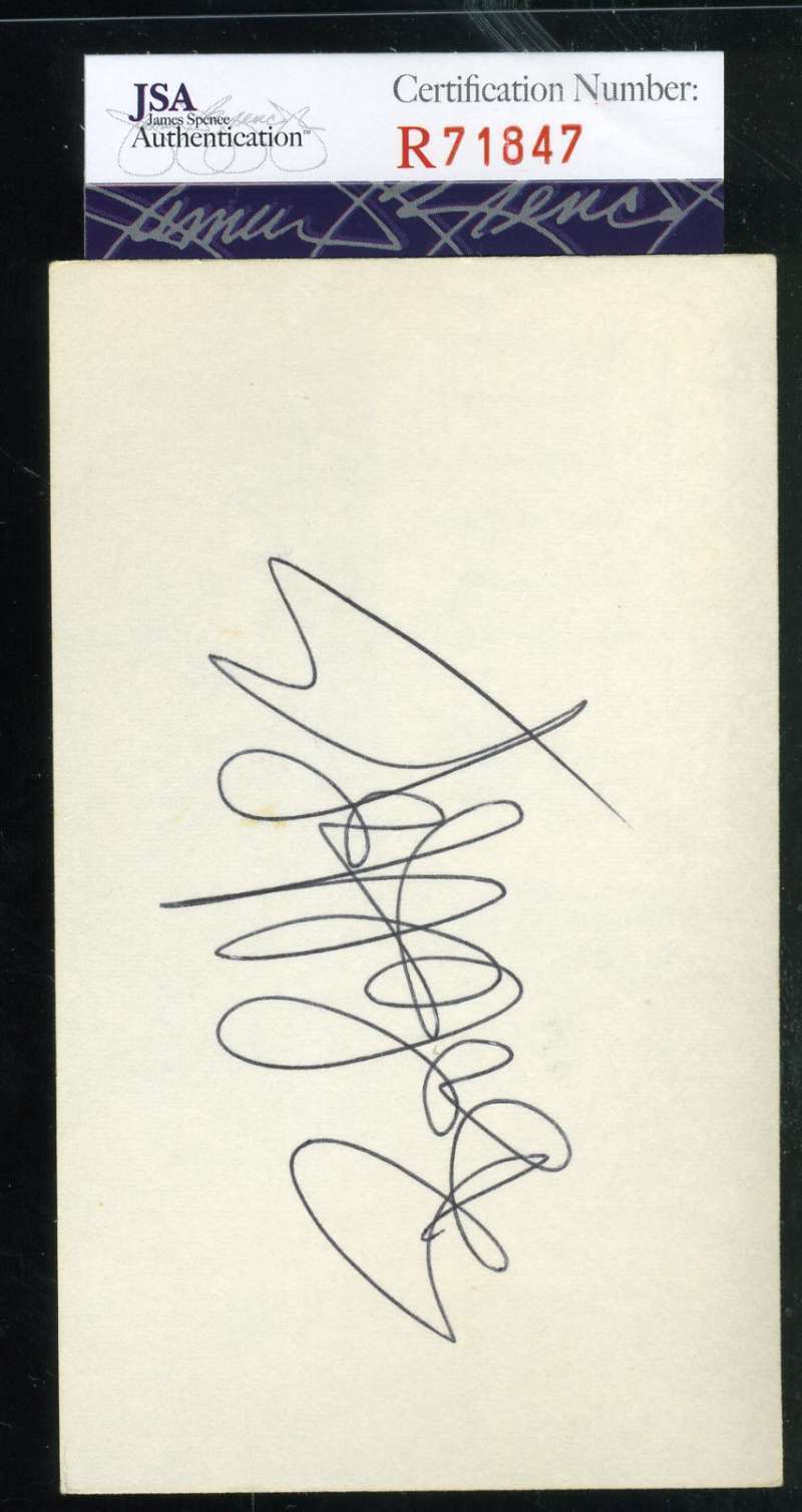 Superior Bob Hope Jsa Latest item Coa Hand 3x5 Card Authenticated Index Autograph
