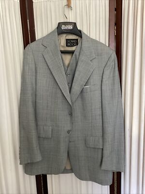 vintage Griffon Stoll s Mobile Donald Brooks Gray suede blazer 39R Half Lining