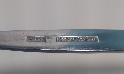 Set 7 pezzi vintage nazionale modello Costellano acciaio inox Giappone - Foto 6 di 6