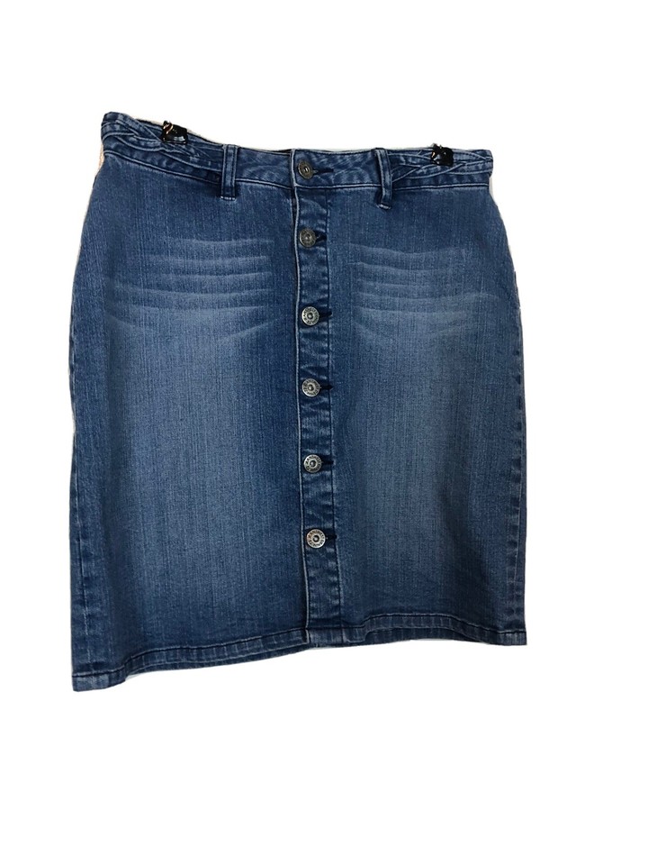 Jeanswest Ladies Size 10 Blue Denim Skirt Excellent Condition