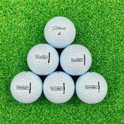 24 Titleist Tour Soft Used Golf Balls 5A Mint Condition FREE SHIPPING