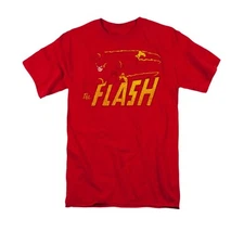 DC COMICS FLASH SPEED DISTRESSED Licensed Men's Graphic Tee Shirt SM-3XL