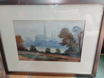 Marks Metz Tempel Garnison Aquarell Albert Marks