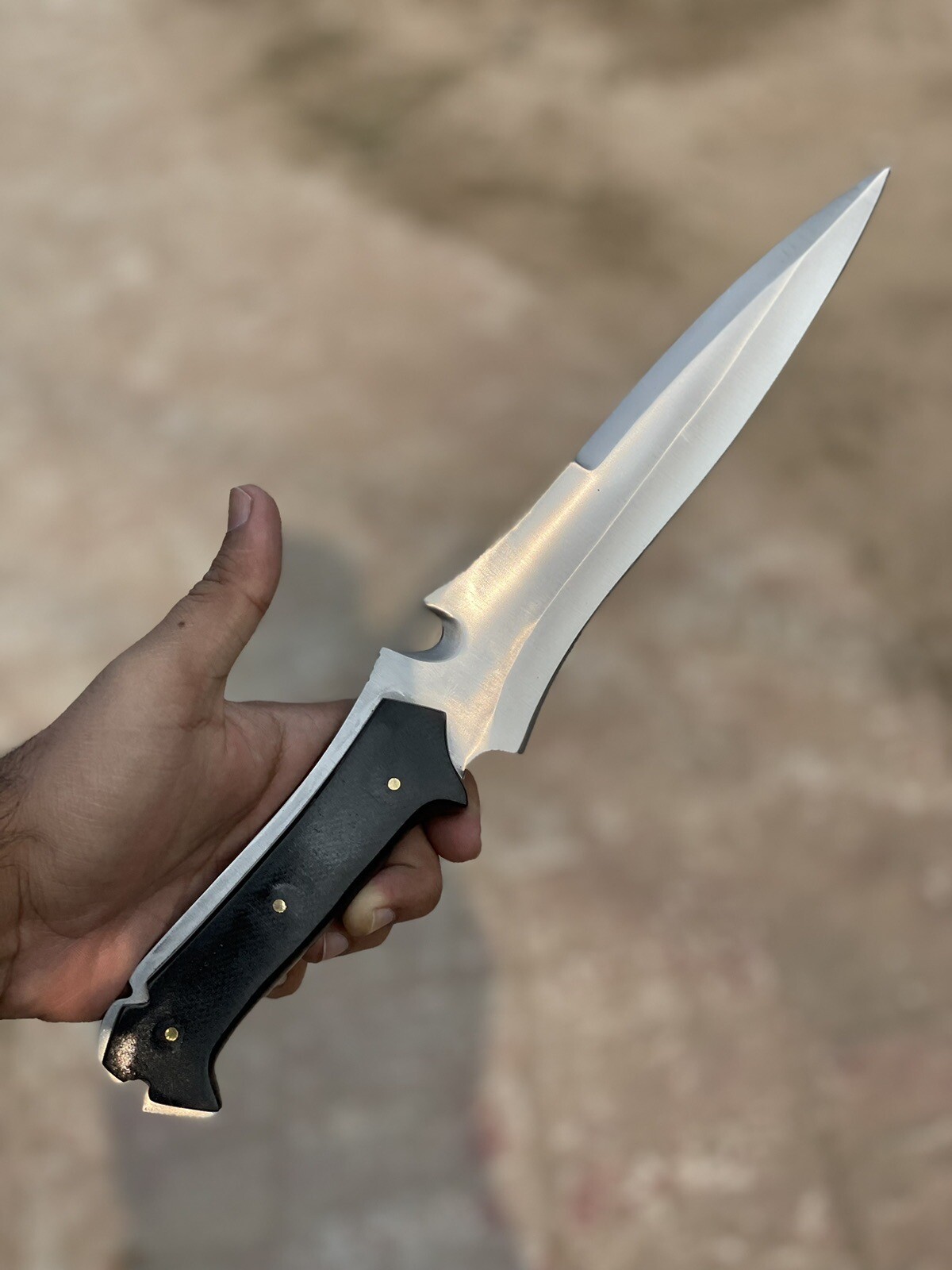 Handmade Leaf Spring Steel RE4 Krauser's Knife,Bowie knife,Tactical Knife 2