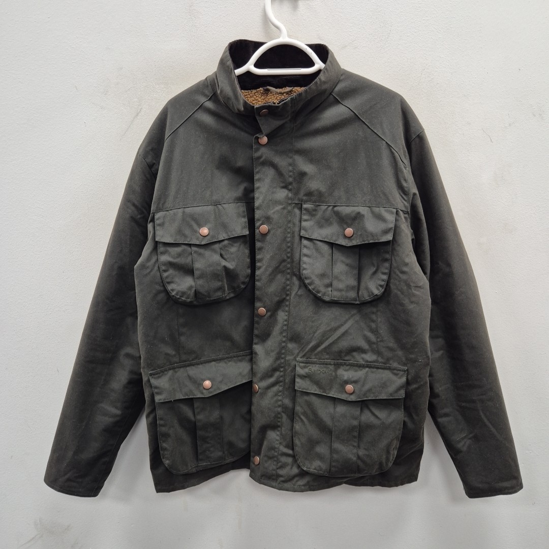 Barbour Retail Utility Wax Waterproof Sherpa Lined Country Jacket
