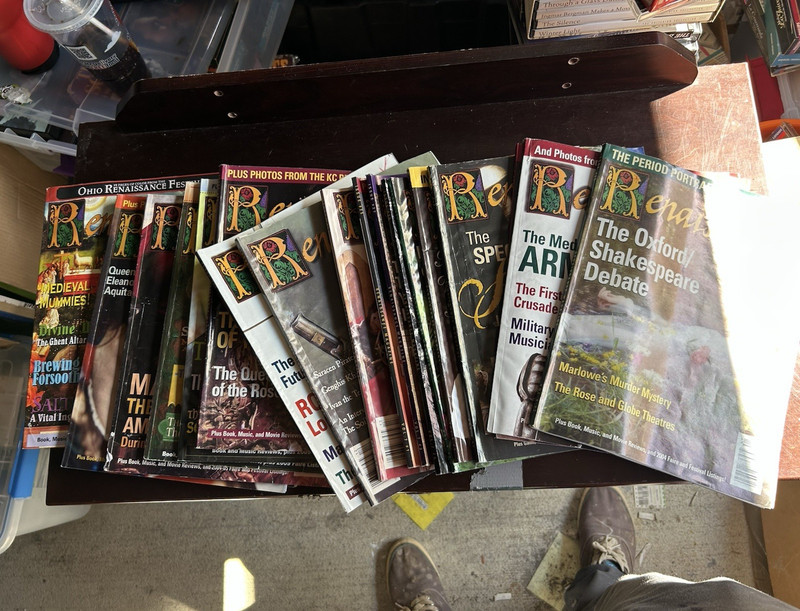 19 Renaissance Magazine Lot Ohio Renaissance Festival Medieval History Fantasy F