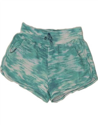 Athleta Mädchen Sport Shorts 13-14 Jahre XL türkis Batik Modal BO07