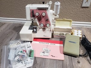 New Home Janome My Lock 234D Sewing Machine W Accessories *Please Read*