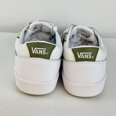 Vans Men\'s Lowland Cc Sport White Light Green Leather Skate Shoes Sizes NIB Vans Lowland CC – Oneness Boutique main image 3