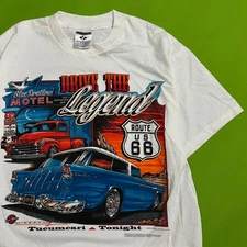 Medium 1995 Route 66 Tucumcari New Mexico Drive The Legend Graphic White T-Shirt