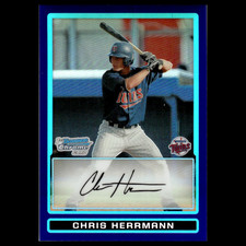 Chris Herrmann #BDPP57 2009 Bowman Chrome Draft Picks - Prospects Refractor Card
